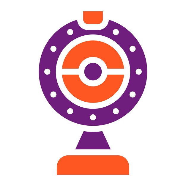 Ilustración de diseño de íconos vectoriales de cámaras web