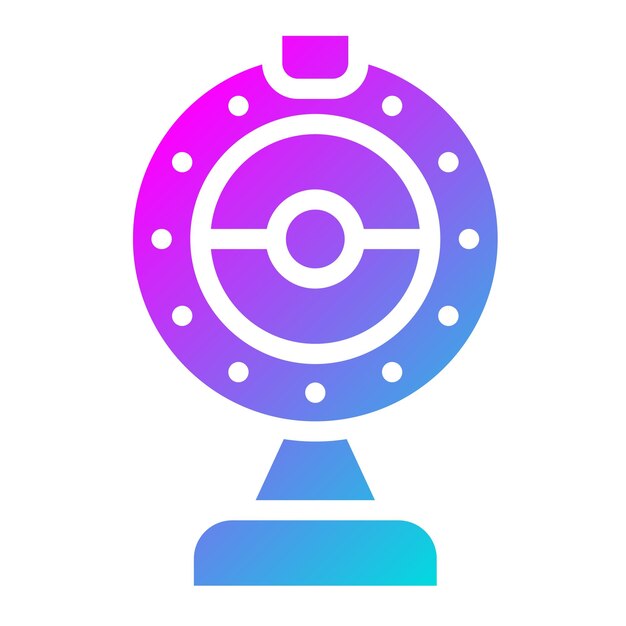 Ilustración de diseño de íconos vectoriales de cámaras web