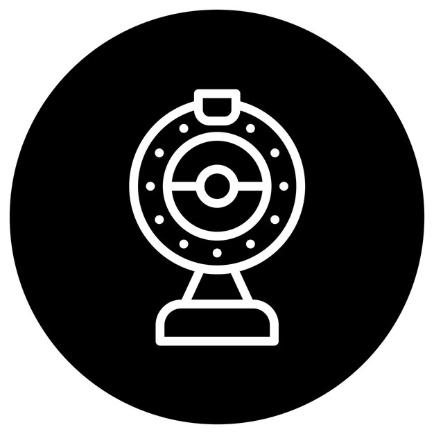 Ilustración de diseño de íconos vectoriales de cámaras web