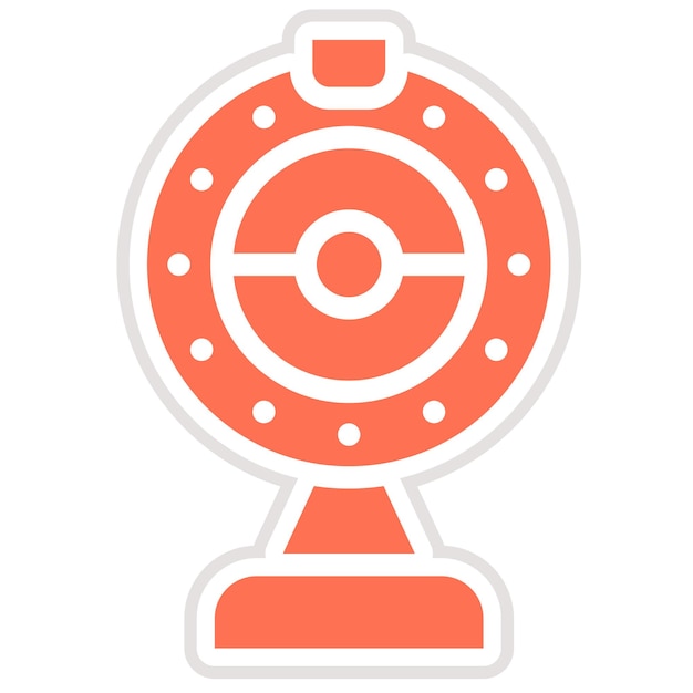 Ilustración de diseño de íconos vectoriales de cámaras web