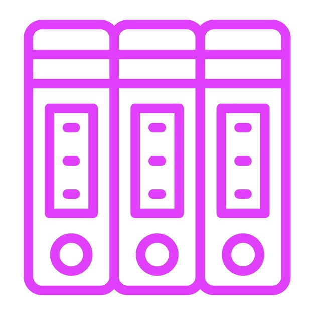 Ilustración del diseño de iconos vectoriales de la carpeta de negocios