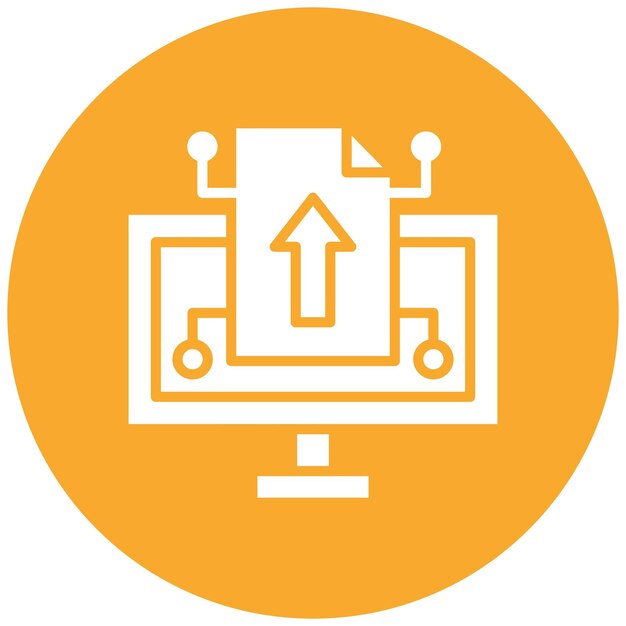 Ilustración de diseño de íconos vectoriales para compartir archivos