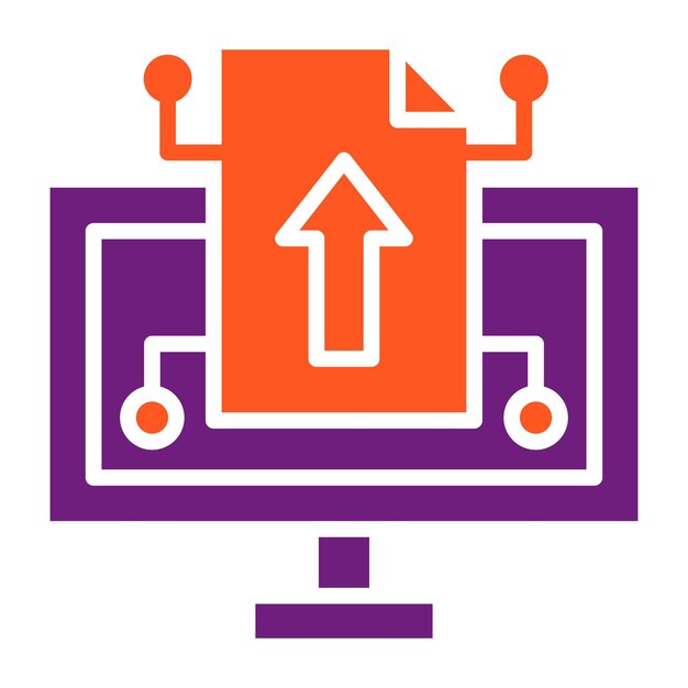 Ilustración de diseño de íconos vectoriales para compartir archivos