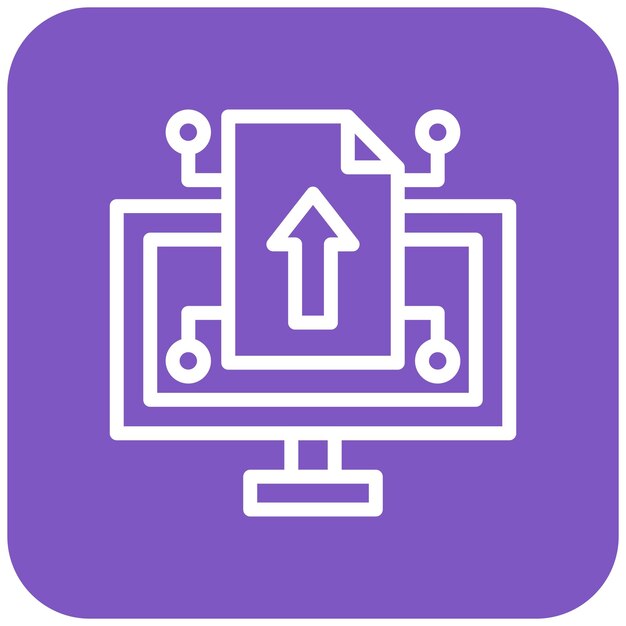 Ilustración de diseño de íconos vectoriales para compartir archivos
