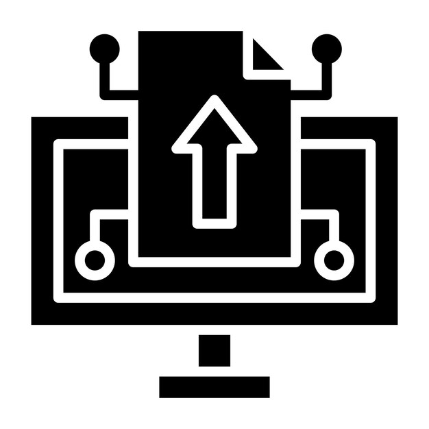 Ilustración de diseño de íconos vectoriales para compartir archivos