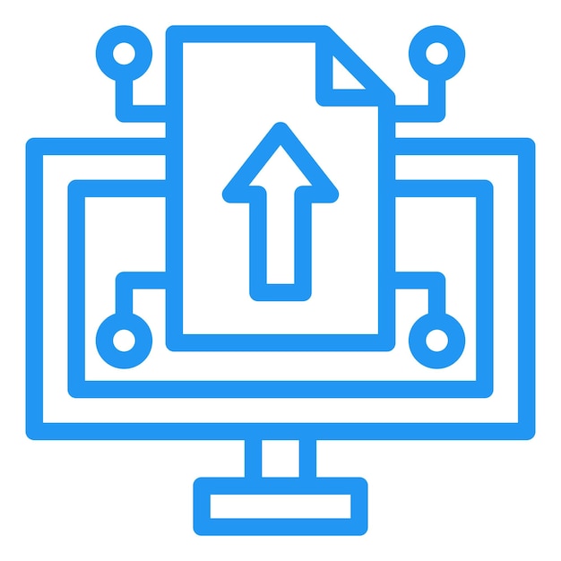 Ilustración de diseño de íconos vectoriales para compartir archivos