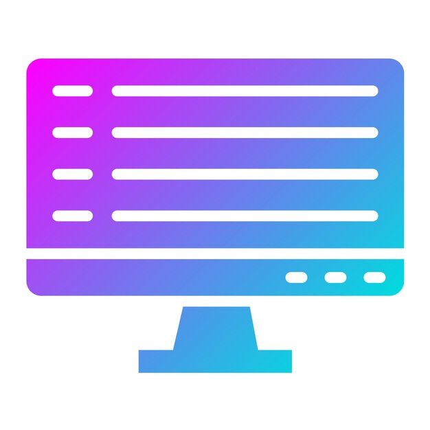 Ilustración de diseño de íconos vectoriales por computadora