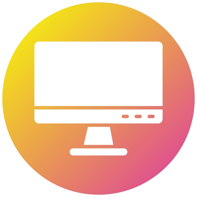 Ilustración de diseño de íconos vectoriales por computadora