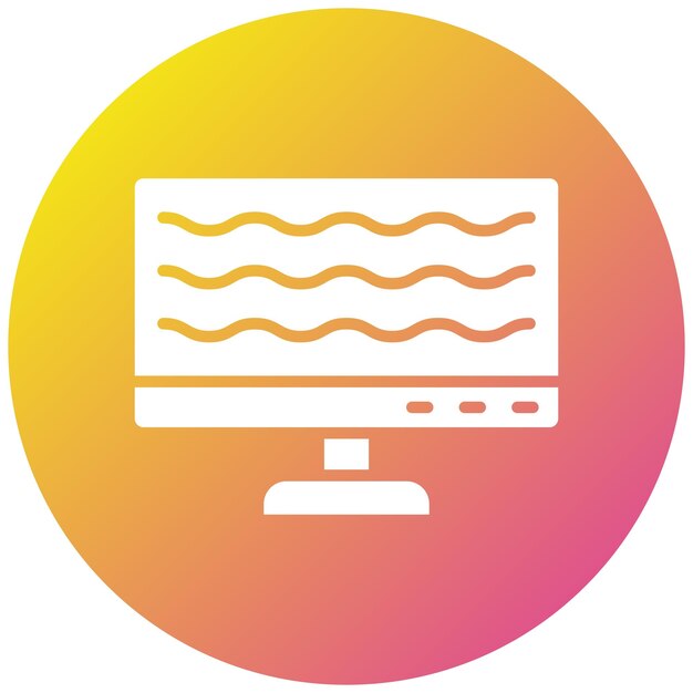 Ilustración de diseño de íconos vectoriales por computadora