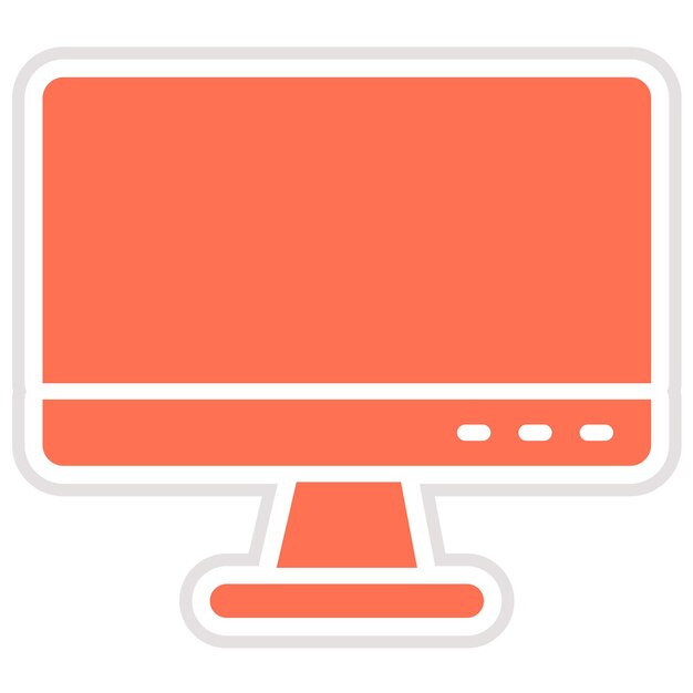 Ilustración de diseño de íconos vectoriales por computadora