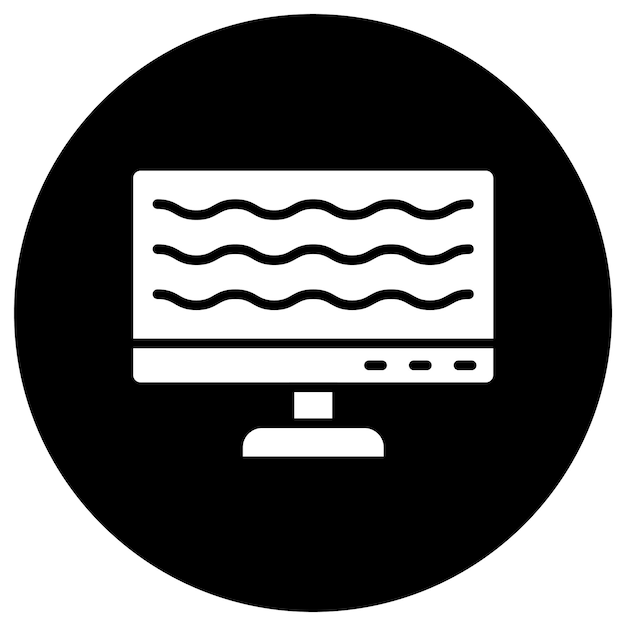 Ilustración de diseño de íconos vectoriales por computadora