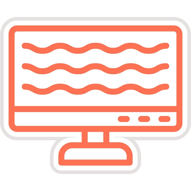 Ilustración de diseño de íconos vectoriales por computadora
