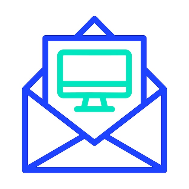 Ilustración de diseño de íconos vectoriales por computadora