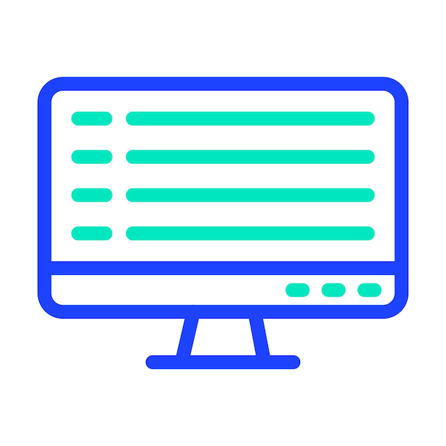 Ilustración de diseño de íconos vectoriales por computadora