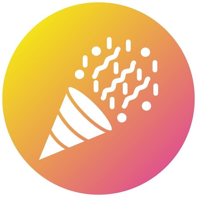 Ilustración del diseño de iconos vectoriales de confeti