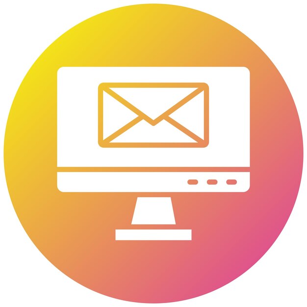 Ilustración de diseño de íconos vectoriales de correo electrónico