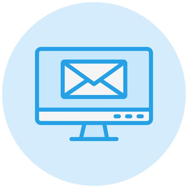 Ilustración de diseño de íconos vectoriales de correo electrónico