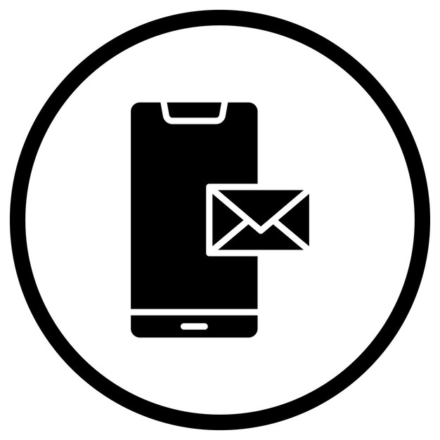 Ilustración de diseño de íconos vectoriales de correo electrónico