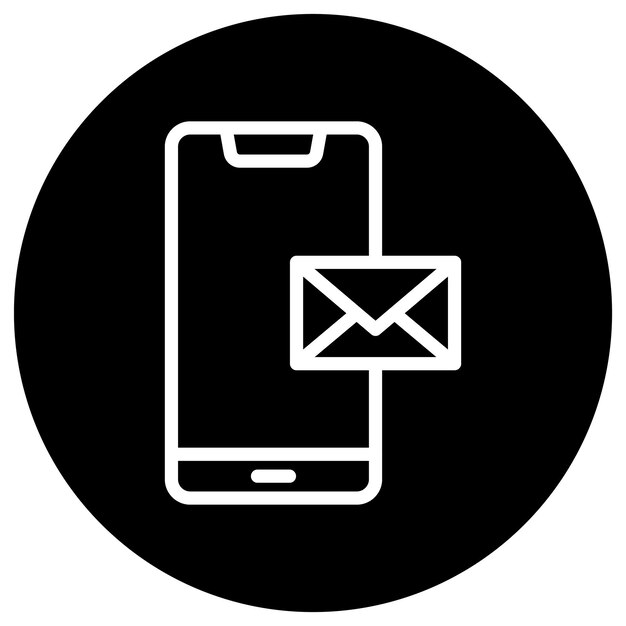 Ilustración de diseño de íconos vectoriales de correo electrónico