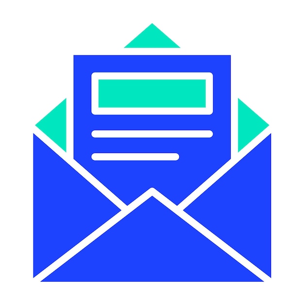 Ilustración de diseño de íconos vectoriales de correo electrónico