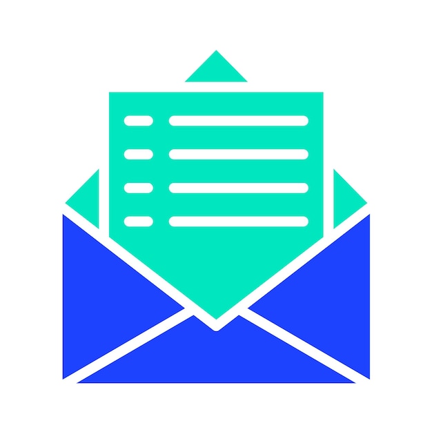 Ilustración de diseño de íconos vectoriales de correo electrónico