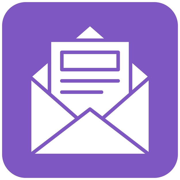 Ilustración de diseño de íconos vectoriales de correo electrónico