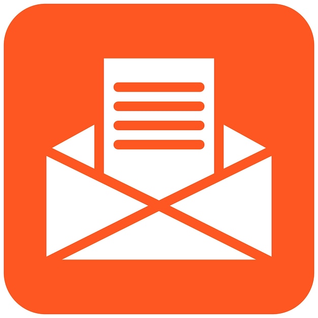 Ilustración de diseño de íconos vectoriales de correo electrónico