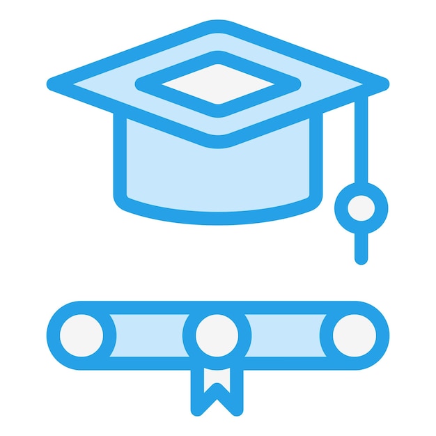 Ilustración de diseño de íconos vectoriales de educación