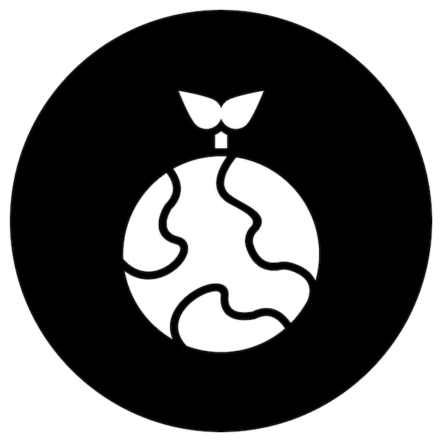 Ilustración de diseño de íconos vectoriales de energía sostenible