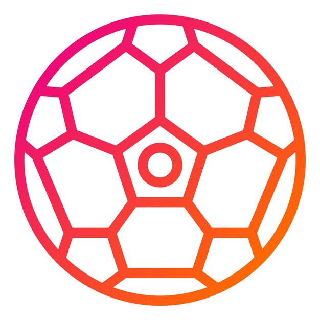Ilustración de diseño de íconos vectoriales de fútbol