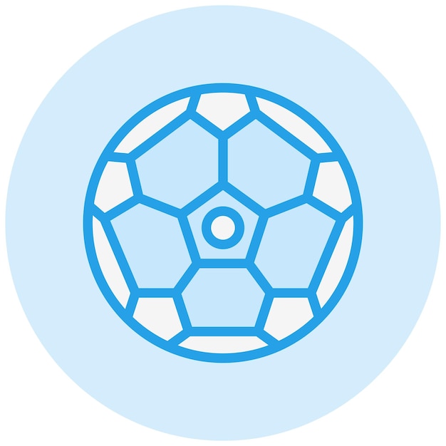 Ilustración de diseño de íconos vectoriales de fútbol