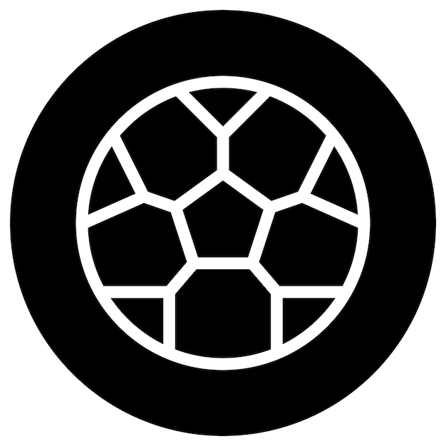 Ilustración de diseño de íconos vectoriales de fútbol
