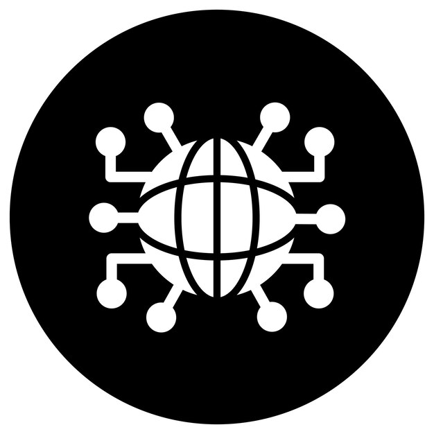 Ilustración de diseño de íconos vectoriales globales