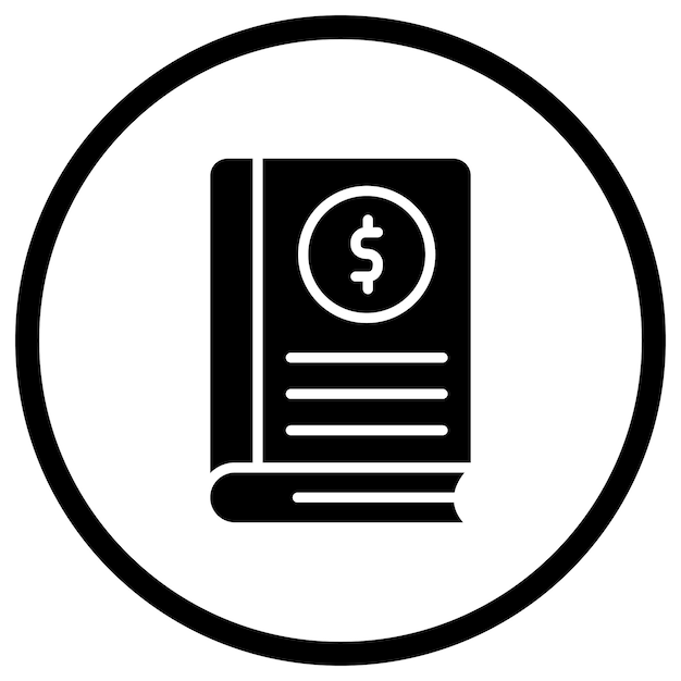 Ilustración del diseño de íconos vectoriales del libro de notas