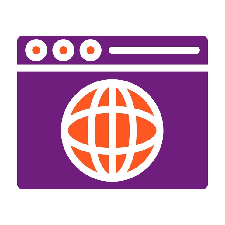 Vector ilustración del diseño de íconos vectoriales del navegador web