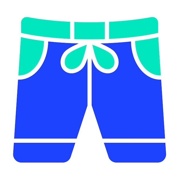 Ilustración de diseño de íconos vectoriales de pantalones cortos