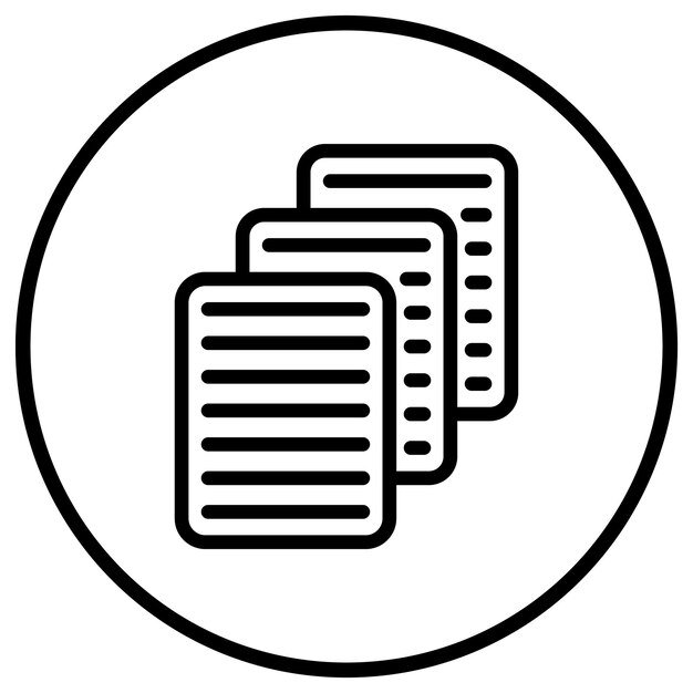 Ilustración de diseño de íconos vectoriales de papel