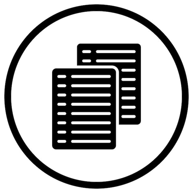Ilustración de diseño de íconos vectoriales de papel