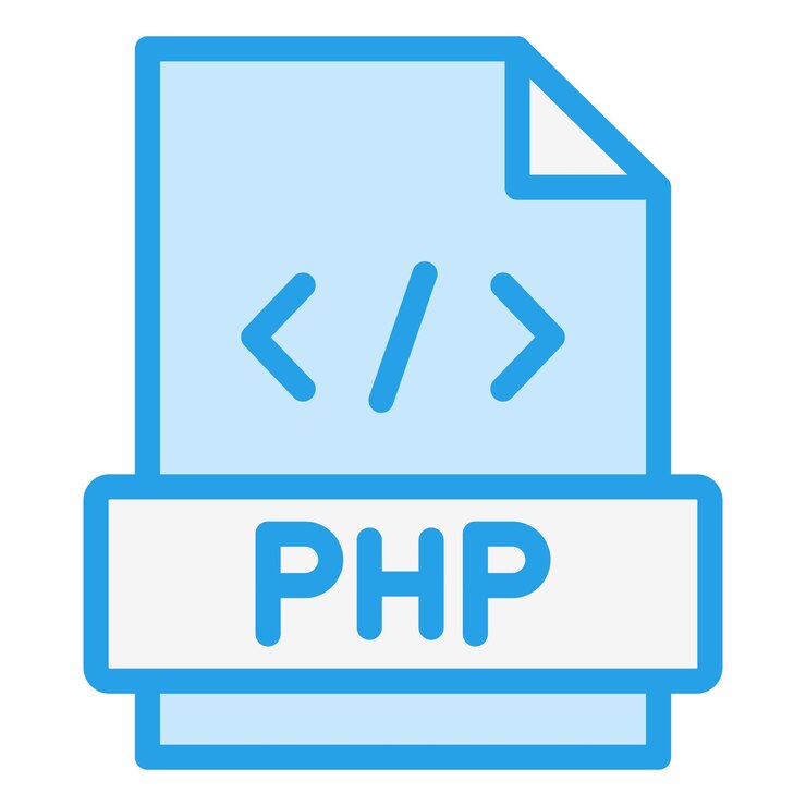 Vector ilustración del diseño de íconos vectoriales de php