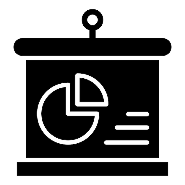 Ilustración de diseño de íconos vectoriales de presentación
