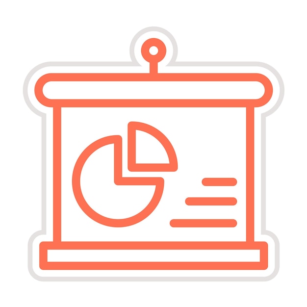 Ilustración de diseño de íconos vectoriales de presentación