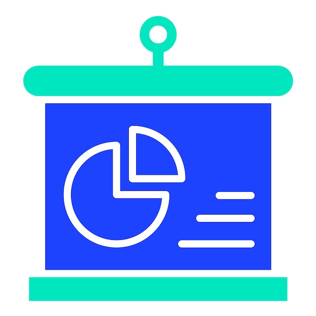 Ilustración de diseño de íconos vectoriales de presentación