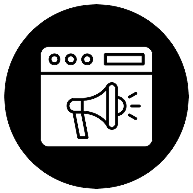 Ilustración de diseño de íconos vectoriales de promoción web