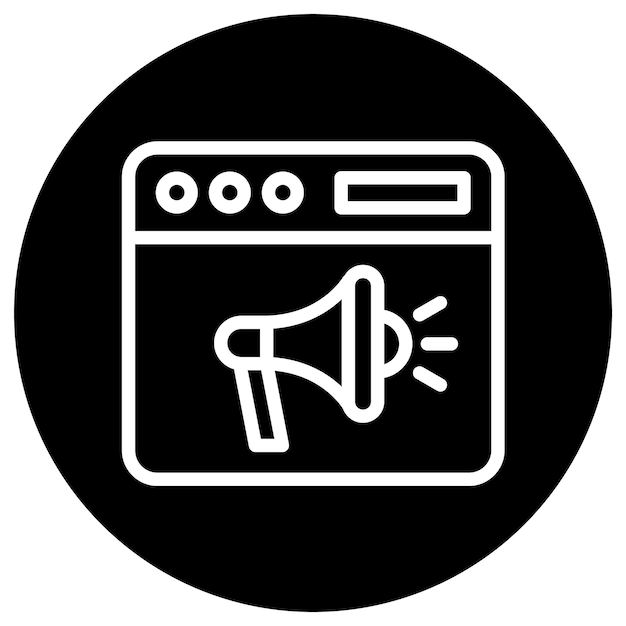 Ilustración de diseño de íconos vectoriales de promoción web