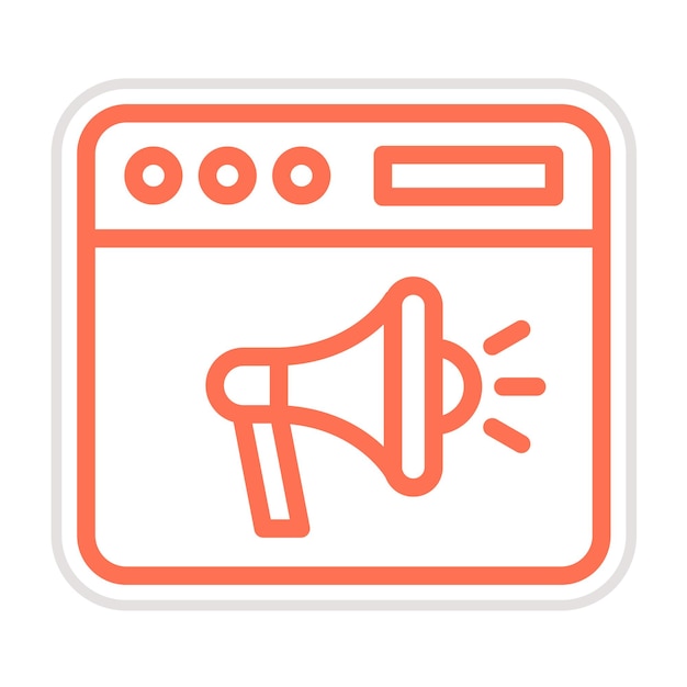 Ilustración de diseño de íconos vectoriales de promoción web