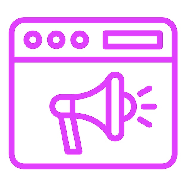 Ilustración de diseño de íconos vectoriales de promoción web