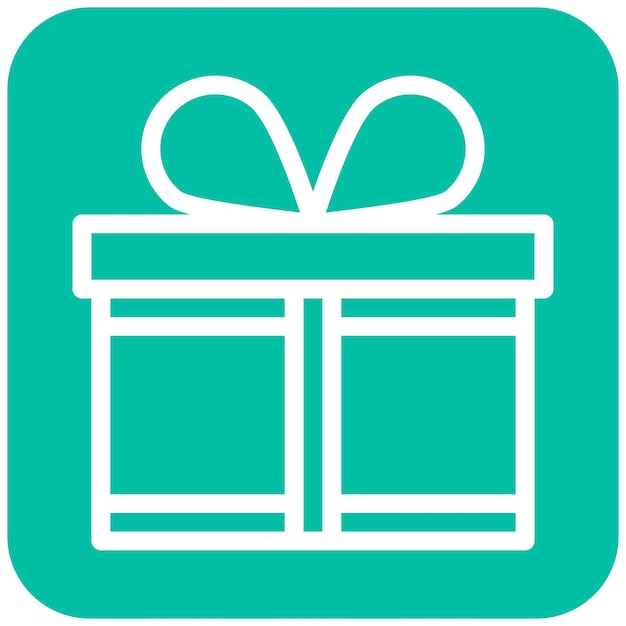 Ilustración de diseño de iconos vectoriales para regalos