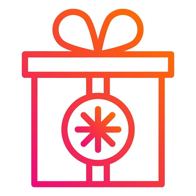 Ilustración de diseño de iconos vectoriales para regalos