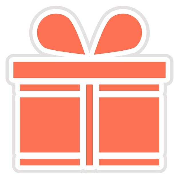 Ilustración de diseño de iconos vectoriales para regalos