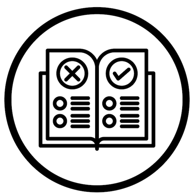 Ilustración de diseño de iconos vectoriales de reglas